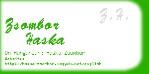 zsombor haska business card